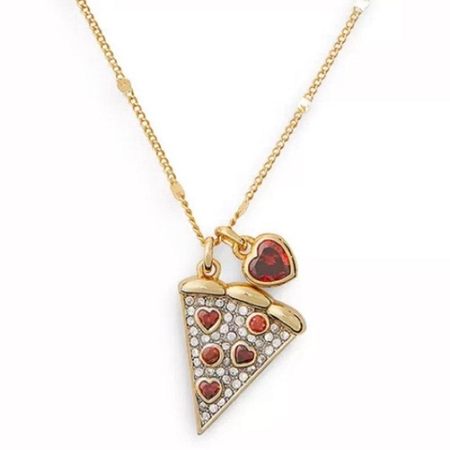 Kate spade pizza heart necklace