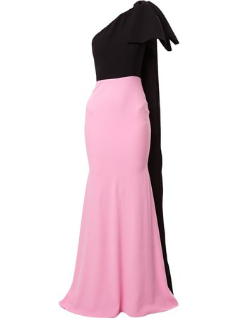 Pink Alex Perry Anderson One-Shoulder Dress | Farfetch.com
