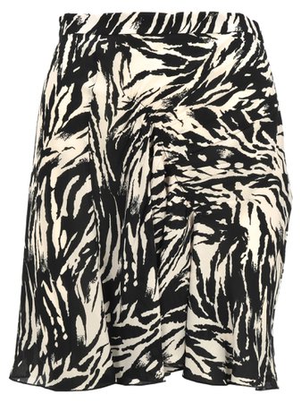 N21 Zebra Print Mini Skirt