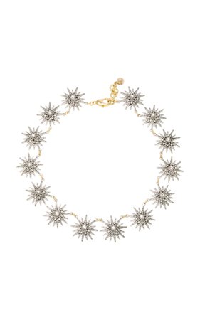 Radiant Silver and Gold-Plated Brass Glass Stone Necklace by Lulu Frost | Moda Operandi