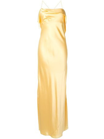 Michelle Mason draped-neck Cocktail Dress - Farfetch