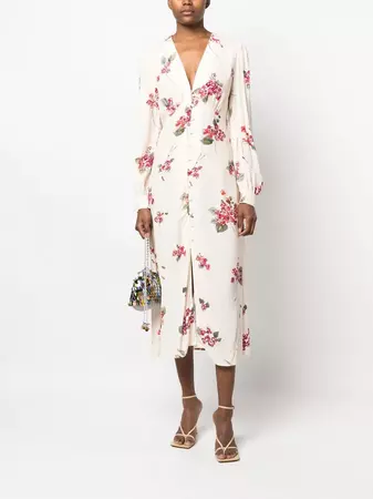 TWINSET floral-print Midi Dress - Farfetch