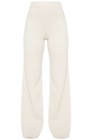 wide leg cream trouser