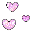 pink heart cute pixel