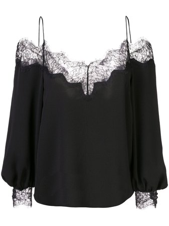 Zac Zac Posen Dora lace trimmed blouse £581 - Shop Online - Fast Delivery, Free Returns
