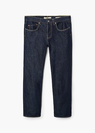 Straight-fit dark wash bob jeans - Men | Mango Man United Kingdom