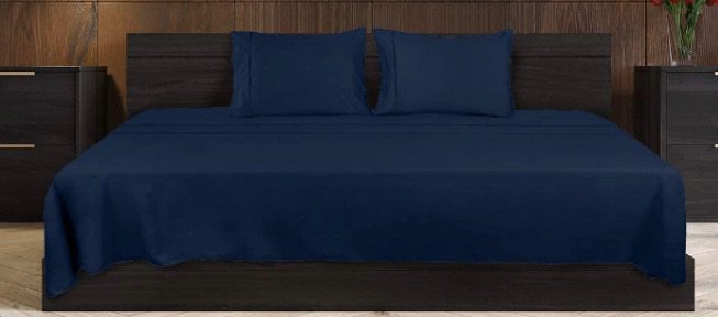 blue bed