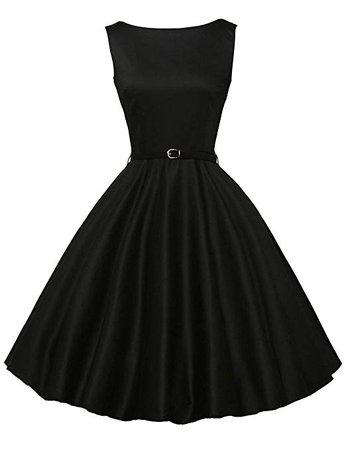 black vinatage dress