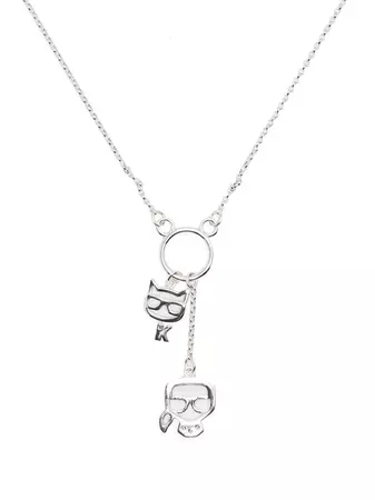 Karl Lagerfeld K/Ikonik Pendant Necklace - Farfetch
