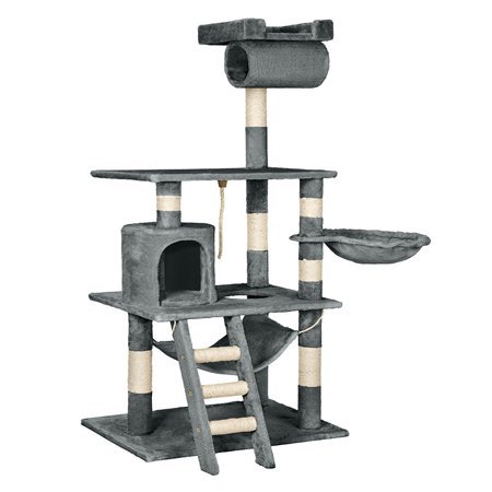 141cm luxury Cat Tree Tower Condo Cat Climbing Frame Furniture cat Scratching Post cat House bed and hammock | Walmart Canada