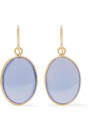 Loulou de la Falaise | Gold-plated glass earrings | NET-A-PORTER.COM