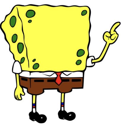 sponge bob no face