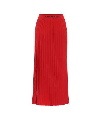 Balenciaga - Pleated midi skirt | Mytheresa