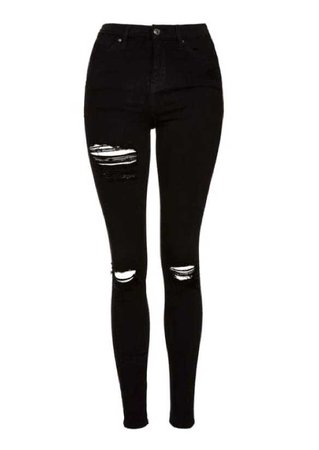 BLACK RIPPED JEANS