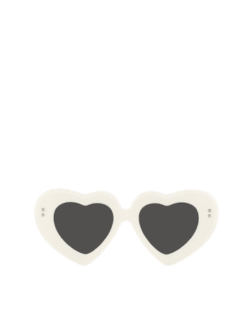 VALENTINO - VLogo Signature Heart-shaped Acetate Frame Sunglasses