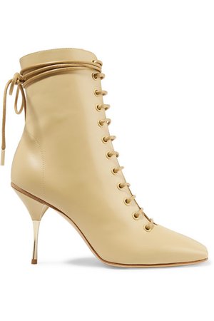 PETAR PETROV Stella lace-up leather ankle boots