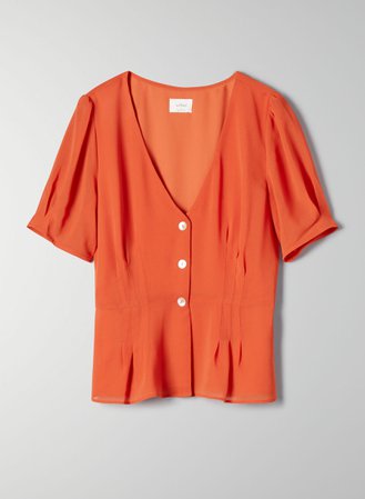 Wilfred NEW BUTTON-FRONT BLOUSE | Aritzia CA