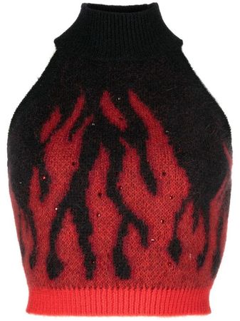fire knit crop