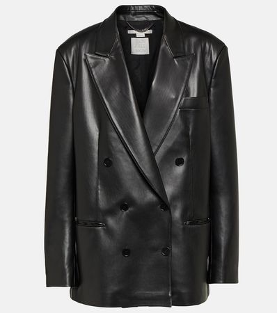 Faux Leather Blazer in Black - Stella Mc Cartney | Mytheresa
