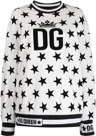 GG Queen star print sweatshirt