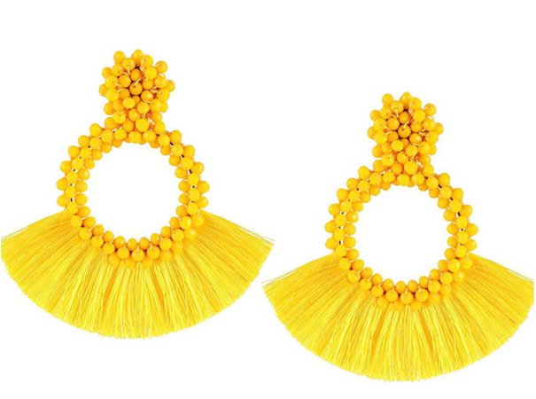 Yellow Amazon earrings