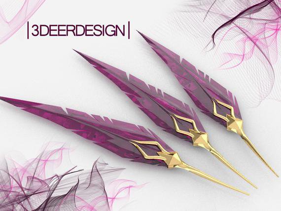 purple feather blades dagger - Google Search