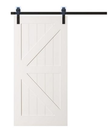 British White Painted Barn Door (BD002W) | Ideal Barn Door