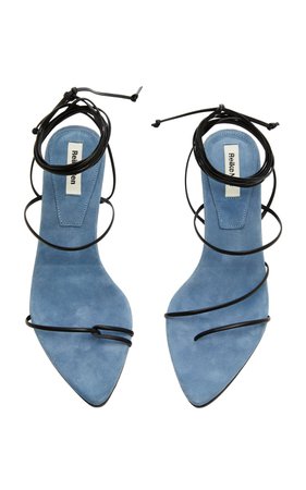 Odd Pair Two-Tone Suede Sandals by Reike Nen | Moda Operandi