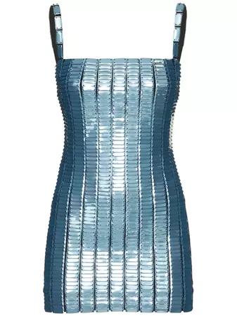 Rue rectangular sequins mini dress - The Attico - Women | Luisaviaroma