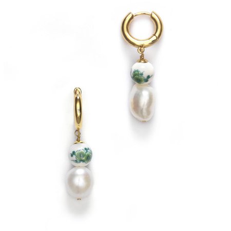 ANNI LU Heloise Pearl (pair) // Holly Green – Rubylot