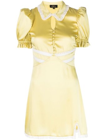 De La Vali lace-detail Mini Dress - Farfetch