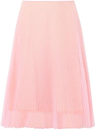 Plissé-organza Skirt - Pastel pink
