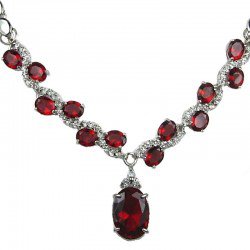 Women Gifts UK|Red Necklace Bracelet Earrings Sets|Costume Jewelry Set