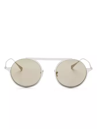 Giorgio Armani Matte round-frame Sunglasses - Farfetch
