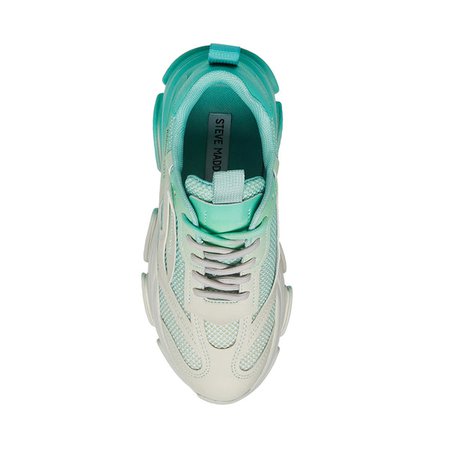 POSSESSION Turquoise Multi Platform Sneaker | Women's Lace Up Sneakers – Steve Madden