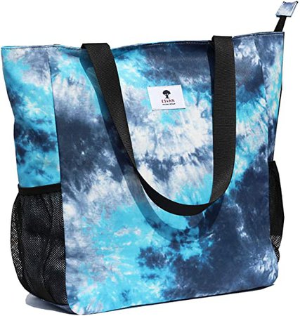 Amazon.com: Original Water Resistant Large Tote Bag for Gym Beach Travel, Upgraded, White, Pineapple : Clothing, Shoes & Jewelry