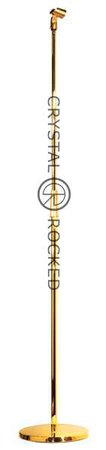 Gold microphone stand