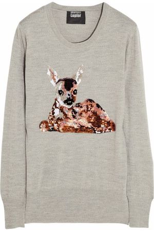Markus Lupfer | Deer sequined merino wool sweater | NET-A-PORTER.COM