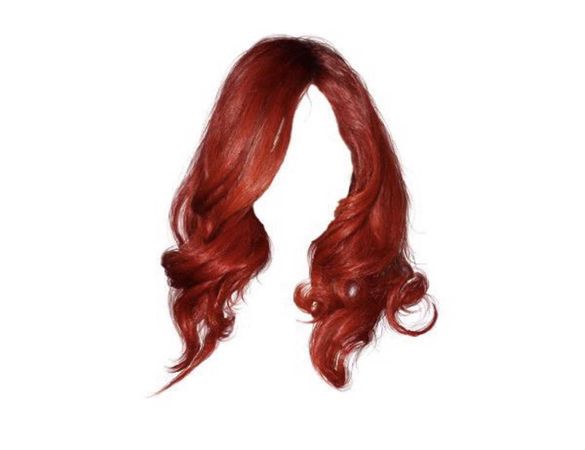 red wavy hair
