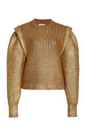 Victoire Metallic Wool-Cashmere Sweater By Ulla Johnson | Moda Operandi