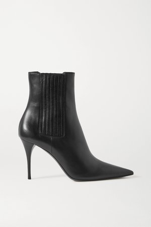 Black Lexi leather ankle boots | SAINT LAURENT | NET-A-PORTER