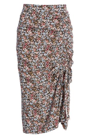 VERO MODA Easy Floral High Waist Skirt | Nordstrom