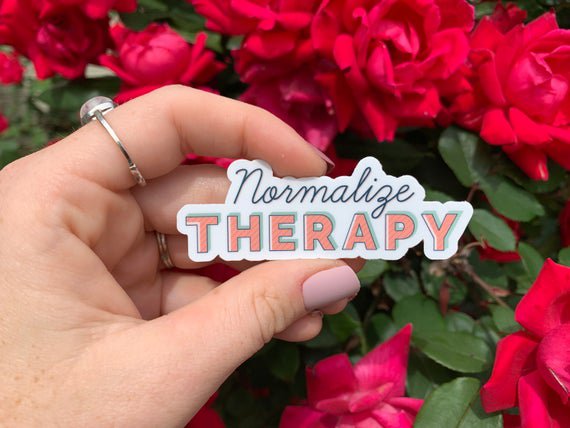 Normalize Therapy Sticker on Waterproof Vinyl 3 x | Etsy