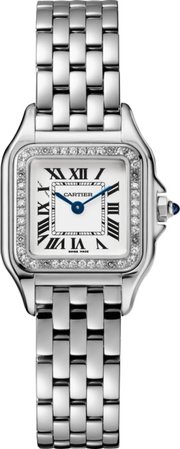 CRW4PN0007 - Panthère de Cartier watch - Small model, steel, diamonds - Cartier