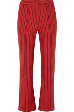 Rosie Assoulin | The Scrunchy striped cotton-blend jacquard flared pants | NET-A-PORTER.COM