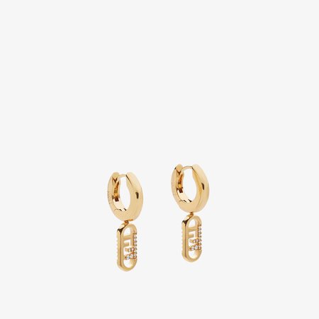 O’Lock Earrings - Gold Colored Earrings | Fendi