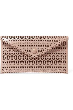 Alaïa | Laser-cut leather pouch | NET-A-PORTER.COM
