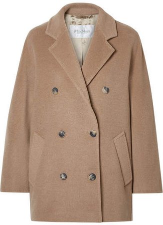 Oversized Double-breasted Camel Hair Coat