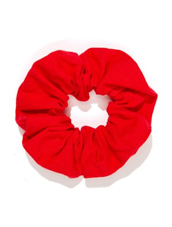 red scrunchie