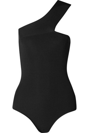 Alix | Harper one-shoulder ribbed stretch-knit thong bodysuit | NET-A-PORTER.COM